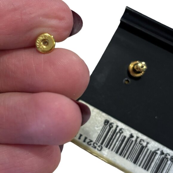 Monet Pearl Rhinestone Goldtone Earrings NWT Vintage 80s Statement  Quality - Picture 3 of 6